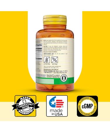 MASON NATURAL Niacin 500 mg Flush-Free Supports Heart Health Nervous System & Energy Production 60 Capsules - Buy Online on GoSupps.com