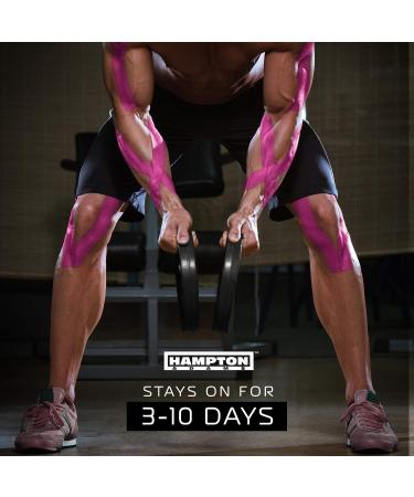 135ft Waterproof Kinesiology Tape Roll for Knee, Muscle, Wrist, Shoulder, Back - Pink | Premium Therapeutic Elastic Tape - Buy Online on GoSupps.com