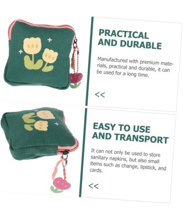Gleavi Reusable Cotton Storage Bag for Women's Bandages & Menstrual Pads - 2 Pack (15.5x15.5cm) - Eco-Friendly & Stylish - Buy Online on GoSupps.com