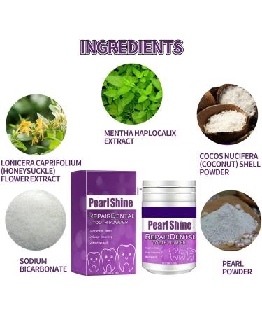 Purple Teeth Whitening Powder - Effective Cosmetic Tooth Cleaning & Whitening for Visible Results - Buy Online on GoSupps.com