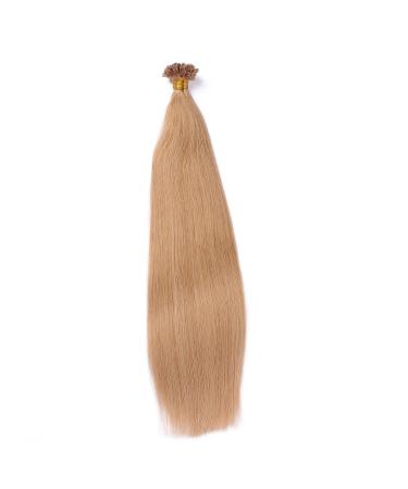 Keratin Bonding Hair Extensions - #19 Mittelgoldblond 60cm - 25 Strands - 100% Remy Real Hair - U-Tip by Novon Hair Extensions - Buy Online on GoSupps.com