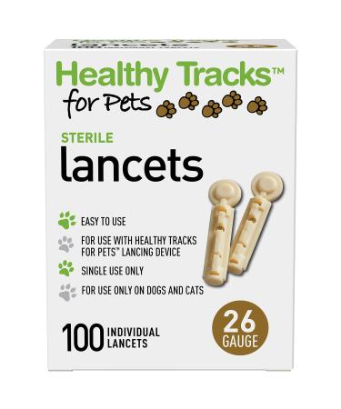 Healthy Tracks for Pets -26G Lancets - 100 ct.