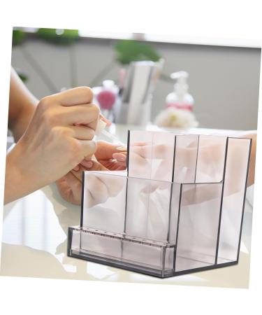 HONMEET 1pc Grinder Storage Rack Manicure Mailbox Bracket Nail Art Stand Tweezer Kit Acrylic Brush Holder Nail Drill Bits Organizer Tech Mobile Phone Holder Nail Polisher Organizer Plastic 10.3x9.7cm Black - Buy Online on GoSupps.com
