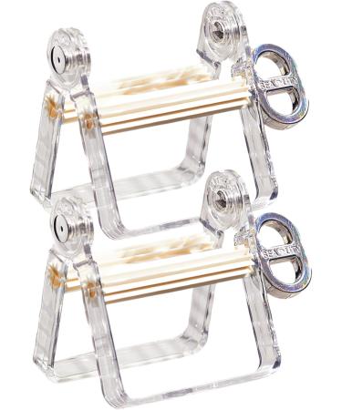 Toothpaste Squeezer Roller 2Pcs Plastic Toothpaste Tube Squeezer Toothpaste Dispenser Toothpaste Tube Squeezer with Rotatable Handle Toothpaste Seat Holder Stand Puts an End to Waste - Buy Online on GoSupps.com