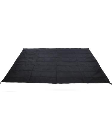 None-branded Waterproof Camping Tarp for Picnics, Tent Footprint, and Sunshade Black-210x150cm