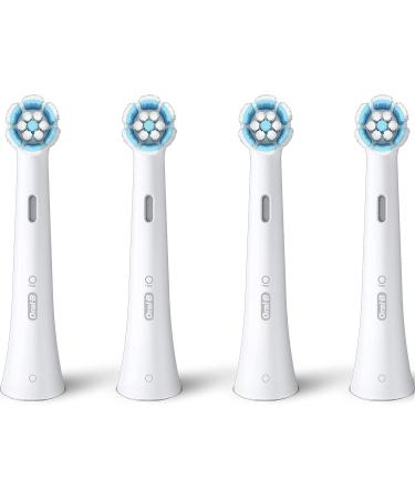 Oral-B iO Gentle Care Electric Toothbrush Head - Pack of 4 | Twisted & Angled Bristles for Deeper Plaque Removal | White | Mailbox Friendly - Buy Online on GoSupps.com