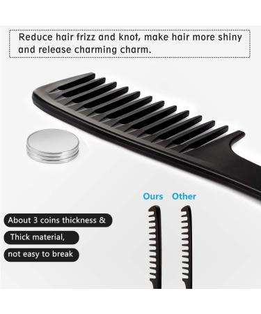 Wide Tooth Comb - Heat Resistant Anti-Static Barber Comb for Hair Styling | Reduce Breakage on Long, Wet, or Curly Hair - Buy Online on GoSupps.com