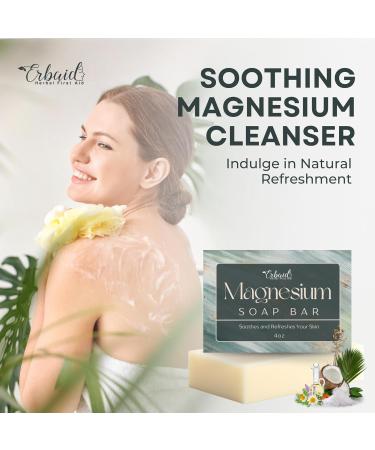 Dead Sea Magnesium Soap Bar | Deep Cleansing Moisturizing Body Soap for All Skin Types | Soothes Muscles & Joints | All-Natural Exfoliating Wash Made in USA - Buy Online on GoSupps.com