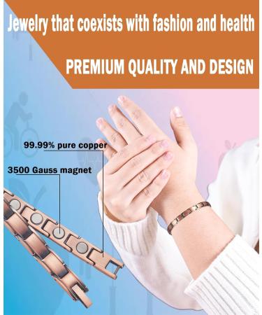 Shop Antique Copper Healthcare Magnet Bracelet for Men & Women | Classic Style & Wellness - Buy Online on GoSupps.com