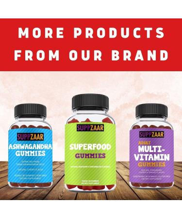 SUPPZAAR Vegan Apple Cider Vinegar Gummies 500mg - 60 Servings | Immune Support & Digestive Health | Natural Detox & Cleanse | With The Mother | ACV Gummies Alternative - Buy Online on GoSupps.com