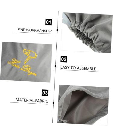 CANIGHT Flat Ironing Travel Bag Hair Dryer Bag Drawstring Hair Dryer Attachments Storage - Buy Online on GoSupps.com