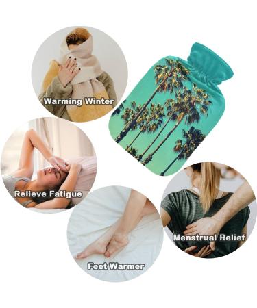 NAANLE 2L Transparent Hot Water Bottle with Cover | Pain Relief for Menstrual Cramps | Heat & Cold Therapy for Hands & Feet - Buy Online on GoSupps.com