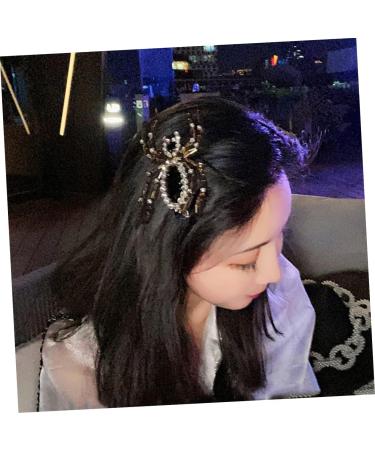 Beatifufu Hairpin Goody Barrettes for Women Rhinestone Barrettes for Women Headwear for Women Hair Clip for Women Barrettes for Hair Rhinestone Spider Hair Clip Girl Headdress Plastic - Buy Online on GoSupps.com