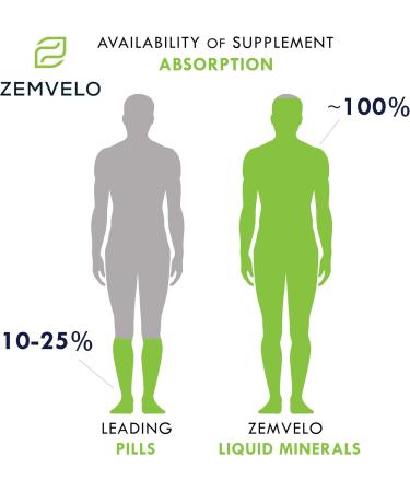 ZEMVELO Liquid Ionic Calcium and Magnesium Supplement with Boron Bone & Muscle Support Restful Sleep & Mood Support 48 Day Supply - Buy Online on GoSupps.com
