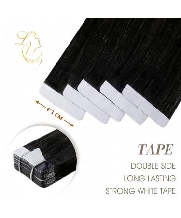 Tape In Real Hair Extensions - 22 Blond Ombre Balayage | Remy Hair - #1B/10/60 - 50g/20pcs - Buy Online on GoSupps.com