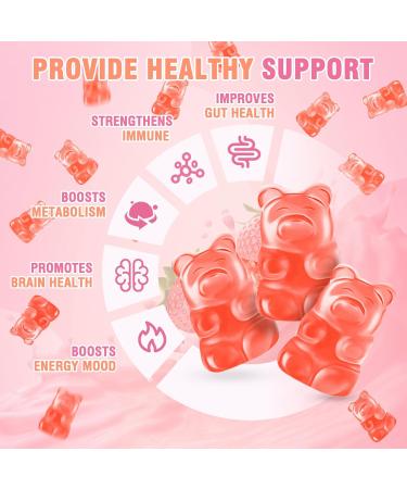 180 Count Collagen Gummies Collagen Protein Type I II III V X with Biotin Vitamin C A B D E Keratin Hyaluronic Acid for Hair Skin Nails Joint Immune Digestion Women Men Sugar Free Strawberry Strawberry 90 Count (Pack of 2) - Buy Online on GoSupps.com