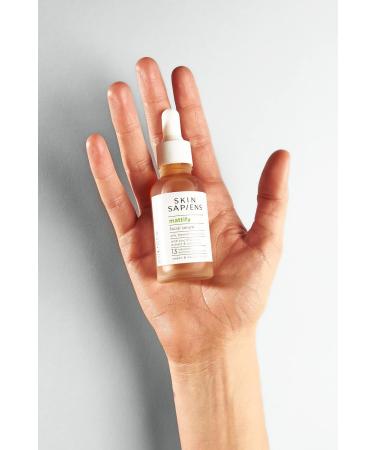 SKIN SAPIENS MATTIFY Facial Serum with Zinc PCA and lilac extract Reduces Oiliness natural Ecocert Cosmos for men and women Cruelty Free and Vegan Skincare for Oily or Blemish-Prone Skin 30 ml. - Buy Online on GoSupps.com