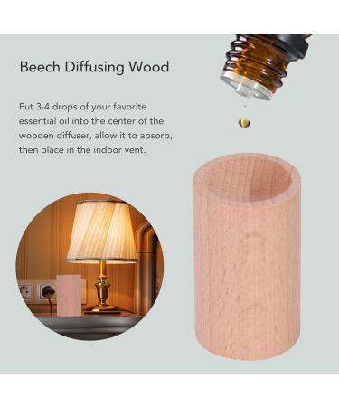 15-Piece Wood Aroma Diffuser Set - Small Round Rosewood Incense Sticks - Essential Oils Aromatherapy for Car Home & Office - Buy Online on GoSupps.com