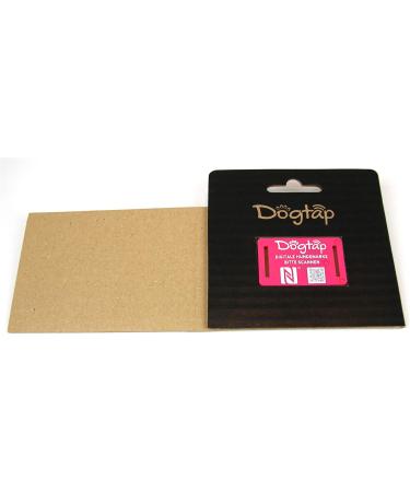 DogTap Light Big - Digital NFC & QR Code Dog Tag for Medium to Large Dogs | Waterproof Silicone | 67x40mm Pink - Buy Online on GoSupps.com