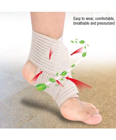 Buy Ankle Guard Protector - Elastic Breathable Compression Support Brace for Injury Recovery & Arthritis | International Shipping Available - Buy Online on GoSupps.com