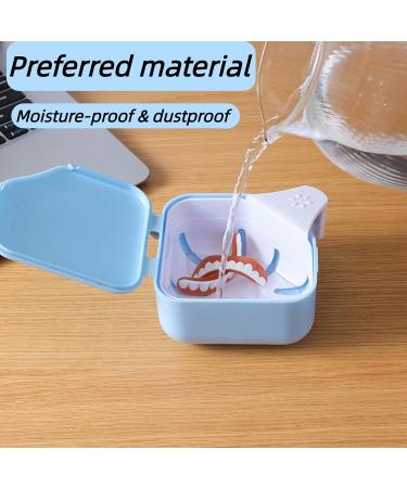 Buy Retainer Storage Box - White Denture Box with Mirror for Travel & Home | Durable & Convenient - Buy Online on GoSupps.com