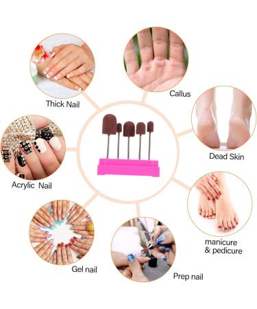 FRCOLOR 1 Set Nail Sand Ring Cap Nail Art Bit Tools Nail Sanding Head Polishing Heads Nail Polish Cuticle Nail Cuticle Drill Heads Nail Drill Bits Manicure Dedicated To Rotate Head Box 8x6cm Rosy - Buy Online on GoSupps.com