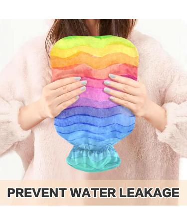 NAANLE 2L Transparent Watercolor Heat Bottle with Cover - Large Warm-Up Bag for Bed Hand & Feet Pain Relief | Heat & Cold Therapy - Buy Online on GoSupps.com