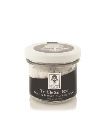 Selezione Tartufi Black Truffle Sea Salt 10% - Truffle Salt for Finishing & Cooking (3.5 Ounces)