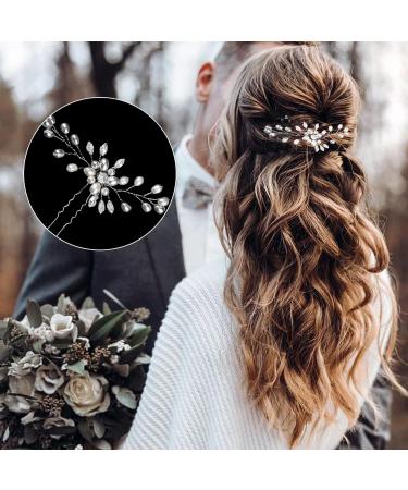 TSHAOUN 5 Pcs Bridal Pearl Hair Pins for Women - Elegant Wedding Hair Accessories - Buy Online on GoSupps.com