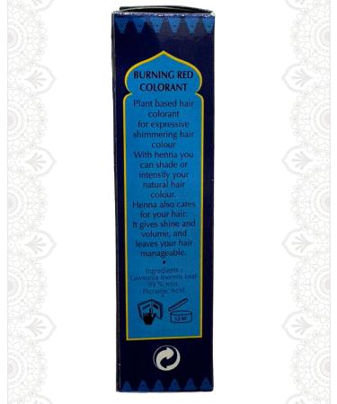 Natural Henna Hair Dye - 270g (3x90g) Pure Red - Feure Red Masria Henna Powder - Best Natural Hair Color Solution - Buy Online on GoSupps.com