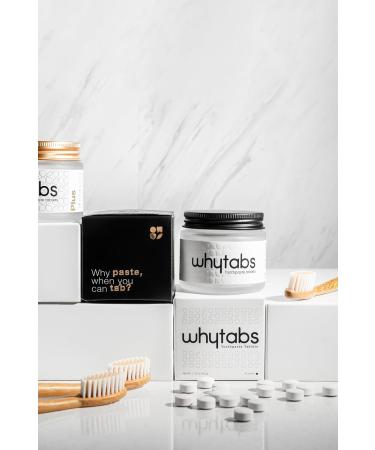 Whytabs Plus Chewable Toothpaste Tablets - Formulated with 5% Nano Hydroxyapatite Toothpaste Tablets - Nano Mint Tabs Zero Waste Mint Flavor with Fennel While Providing a Smooth (70 Units) - Buy Online on GoSupps.com