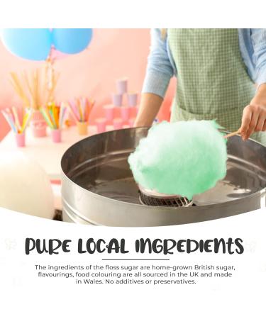 Baking Beauty and Beyond Premium Floss Sugar for Cotton Candy - Cotton Candy Flossing Sugar with Natural Ingredients Perfect for Every Occasion Bulk Floss Sugar 800g - Mojito Flavour - Buy Online on GoSupps.com