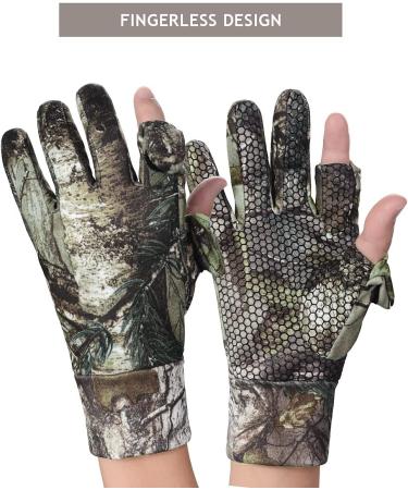 Camo Hunting Gloves - Anti-Slip Full Finger/Fingerless Gloves for Archery & Outdoors - Buy Online on GoSupps.com