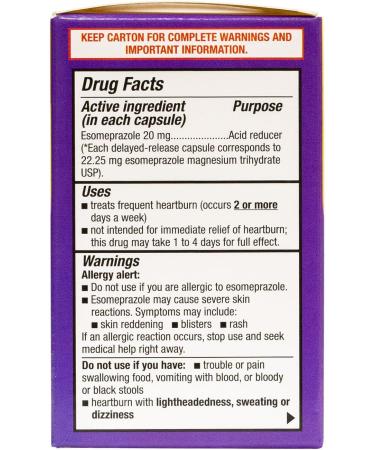 HealthA2Z Esomeprazole Magnesium 20mg Acid Reducer Bundle | 14 Count + 42 Count | Delayed-Release Capsules USP | 24-Hour Protection | Treats Frequent Heartburn Occurring 2 or More Days per Week - Buy Online on GoSupps.com