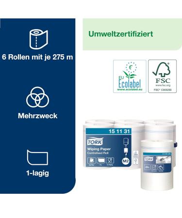 Tork Centrefeed Paper Wiping Cloths White M2 - Absorbent 6 Rolls | Buy Online for International Shipping - Buy Online on GoSupps.com