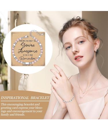 Stone Inspirational Bracelet Durable stone affirmation jewelry Elevate Spirit with Stone Inspirational Bracelet Empowering Gemstone Wristband Infused and Positive Energy Ideal for Daily Inspiratio - Buy Online on GoSupps.com