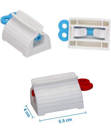 2 Pack Toothpaste Dispenser & Squeezer Holder - Easy Roll for Kids & Adults - Buy Online on GoSupps.com