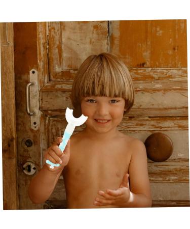 Fomiyes 12 STK Children's Toothbrush Set - Soft Bristle U-Shaped Manual Cleaning Brush for Kids - Best Oral Care for Children - Buy Online on GoSupps.com