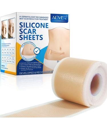 Silicone scars (1.8 "X120" -3m) medical silicone scars painless silicone removal strips for scar healing all surgical cuts caesarean section Keloid - Buy Online on GoSupps.com