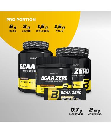 Buy Biotechusa BCAA Zero - Vegan Amino Acid Powder | 6g BCAA with Instant L-Leucine | Sugar-Free Gluten-Free 360g Kiwi Lime | International Shipping Available - Buy Online on GoSupps.com