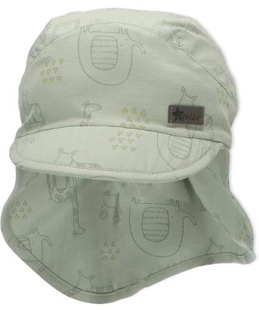 Sterntaler Unisex Peaked Cap with Neck Protection - Zoo Sun Hat 45 Medium Green | International Shipping Available - Buy Online on GoSupps.com