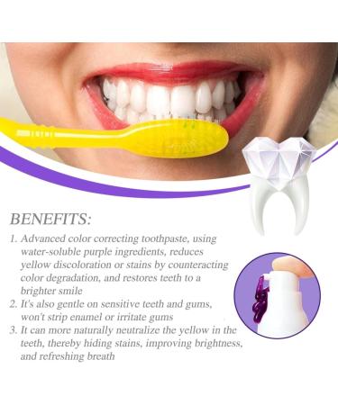 Purple Teeth Whitening Toothpaste - Brighten Yellow Teeth & Enhance Your Smile - Buy Online on GoSupps.com