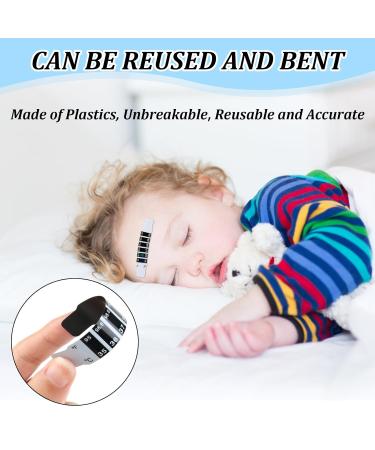 20 PCS Forehead Thermometer Indicator Strip Liquid Crystal Display Safe Non-Toxic Easy to Use Suitable for Baby Kids and Elderly Ideal Select for Home Travel or The Workplace - Buy Online on GoSupps.com