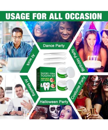 Premium Dental Repair Kit for Broken Teeth | Tooth Filling & Repair | 60g Thermal Beads & Tweezers Included - Buy Online on GoSupps.com