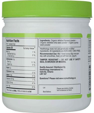 HEALTHOLOGY Daily Fibre Blend | Fibre Powder Supplement | Vegan & Certified Organic Fiber Source 240 gram - Buy Online on GoSupps.com