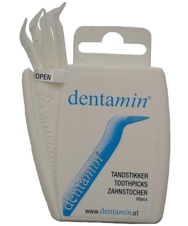 dentamin Pocket Box 60 pieces DENTAMIN toothpicks in a practical dispenser box