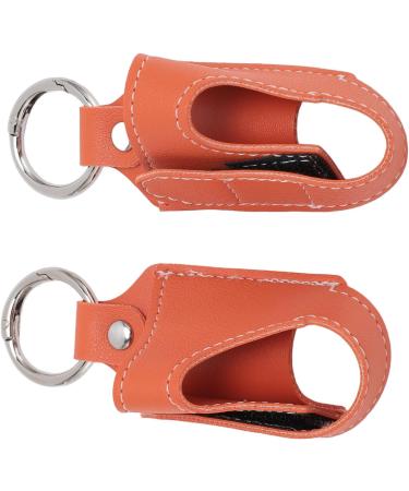 Asthma Inhaler Holder 2 Pieces of Easy-Access PU Inhaler Case with Snap Closure Useful for Traveling (Orange) - Buy Online on GoSupps.com