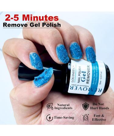 LOUINSTIC Gel Nail Polish Remover - Fast 2-5 Minute Gel Polish Removal (2pcs) | Nail Polish Remover Tool Included - Buy Online on GoSupps.com