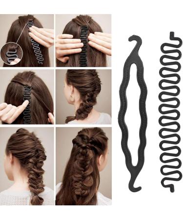 DUNBE Hair Styling Set 28 Pcs Hair Design Styling Tools Accessories DIY Hair Accessories Hair Modelling Tool Kit Hairdresser Kit Set Magic Simple Fast Spiral Hair Braid Hair Braiding Tool - Buy Online on GoSupps.com
