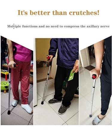 Forearm Crutches Adjustable Aluminum Forearm Crutches with Open Cuff Adjustable Comfortable Durable Wrist Grip for Standard and high Adults Lightweight Lightweight Arm Crutch Journey - Buy Online on GoSupps.com